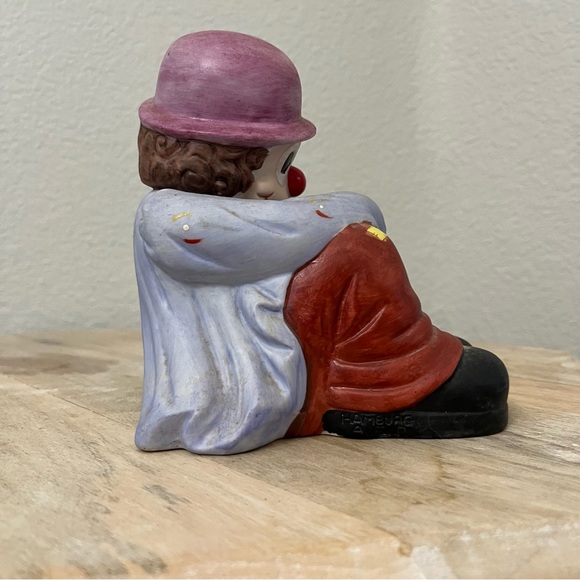 Vintage Hand Painted Happy Clown Bookends - Picture 6 of 11